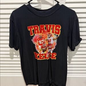 Black Travis Kelce Chiefs Graphic T-Shirt